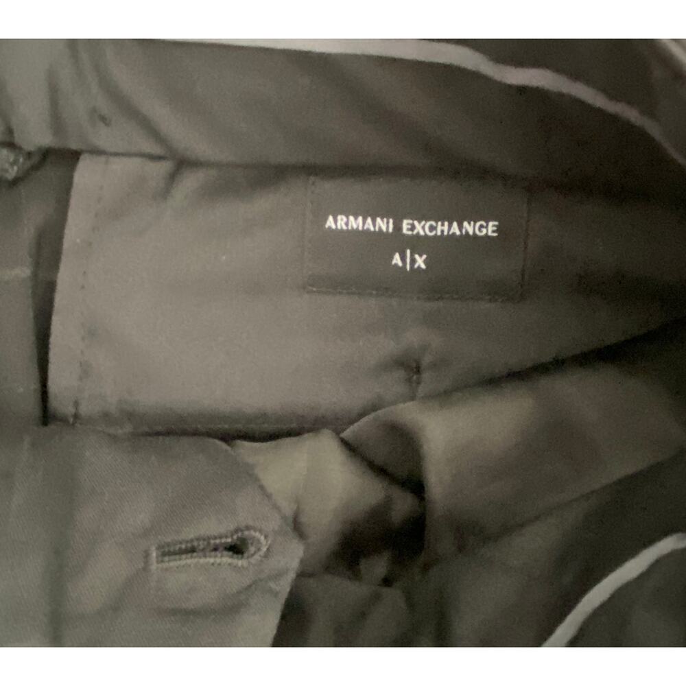 Armani Exchange Pants Men's 32x31 Slim Fit Suit Pant Wool Black Window Pane NEW - Picture 9 of 13